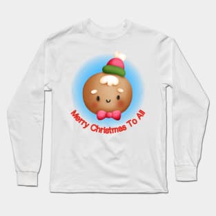 Cute Christmas Gingerbread Man Long Sleeve T-Shirt